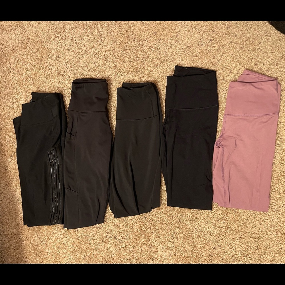 5 pairs of 90 degree leggings